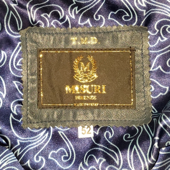 NWOT Exclusive MISURI FIRENZE Leather Jacket - Picture 4 of 4